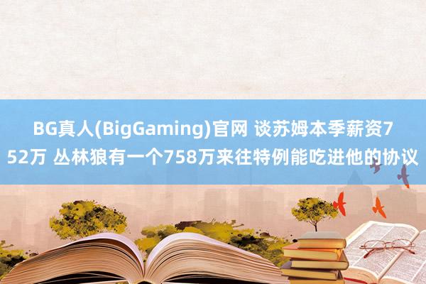 BG真人(BigGaming)官网 谈苏姆本季薪资752万 丛林狼有一个758万来往特例能吃进他的协议