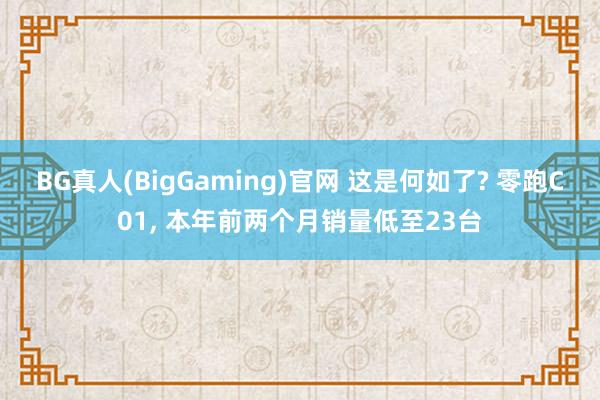 BG真人(BigGaming)官网 这是何如了? 零跑C01， 本年前两个月销量低至23台