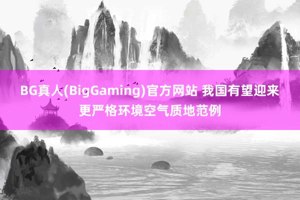BG真人(BigGaming)官方网站 我国有望迎来更严格环境空气质地范例