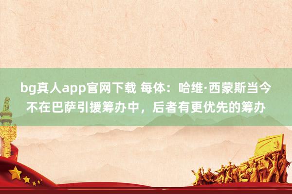 bg真人app官网下载 每体：哈维·西蒙斯当今不在巴萨引援筹办中，后者有更优先的筹办