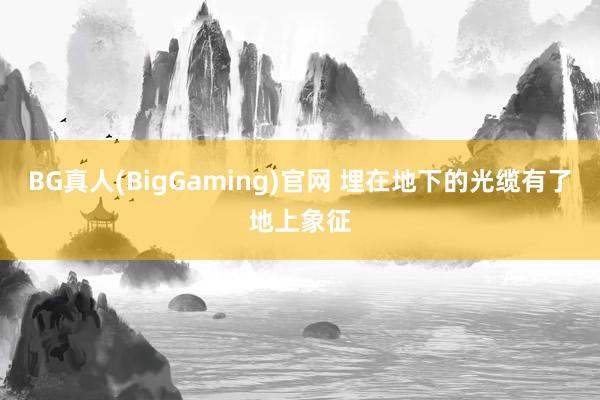 BG真人(BigGaming)官网 埋在地下的光缆有了地上象征