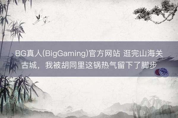 BG真人(BigGaming)官方网站 逛完山海关古城，我被胡同里这锅热气留下了脚步