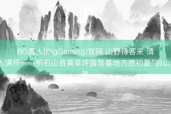 BG真人(BigGaming)官网 山野待客来 清风入满怀——积石山县黄草坪露营基地方燃初夏“浪山”热