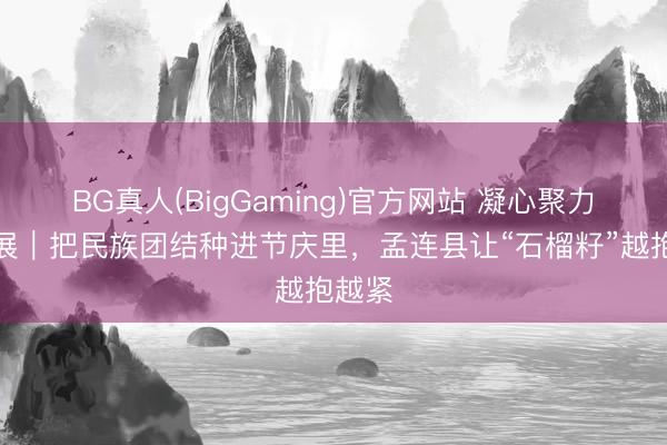 BG真人(BigGaming)官方网站 凝心聚力看发展｜把民族团结种进节庆里，孟连县让“石榴籽”越抱越紧