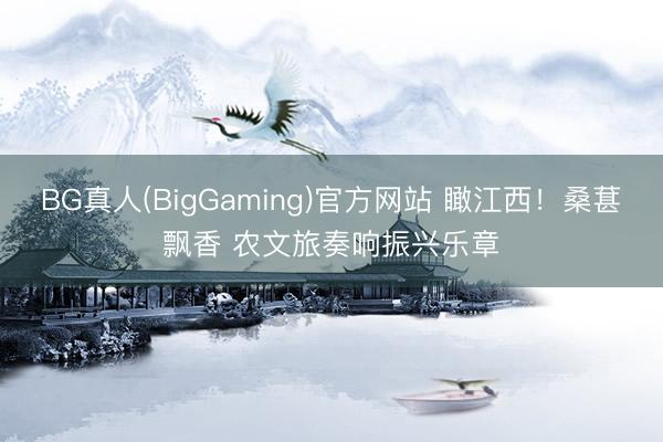 BG真人(BigGaming)官方网站 瞰江西！桑葚飘香 农文旅奏响振兴乐章