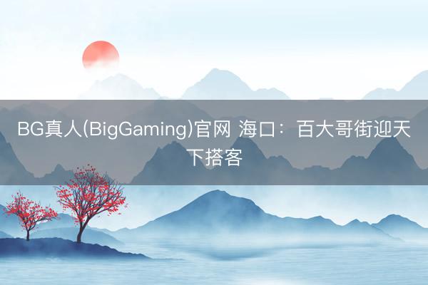 BG真人(BigGaming)官网 海口：百大哥街迎天下搭客