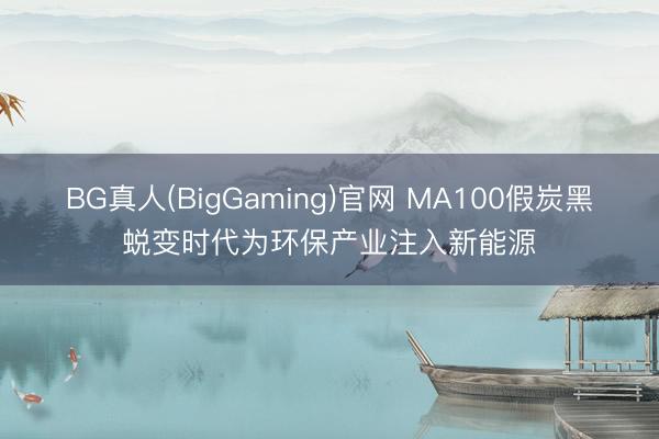 BG真人(BigGaming)官网 MA100假炭黑蜕变时代为环保产业注入新能源